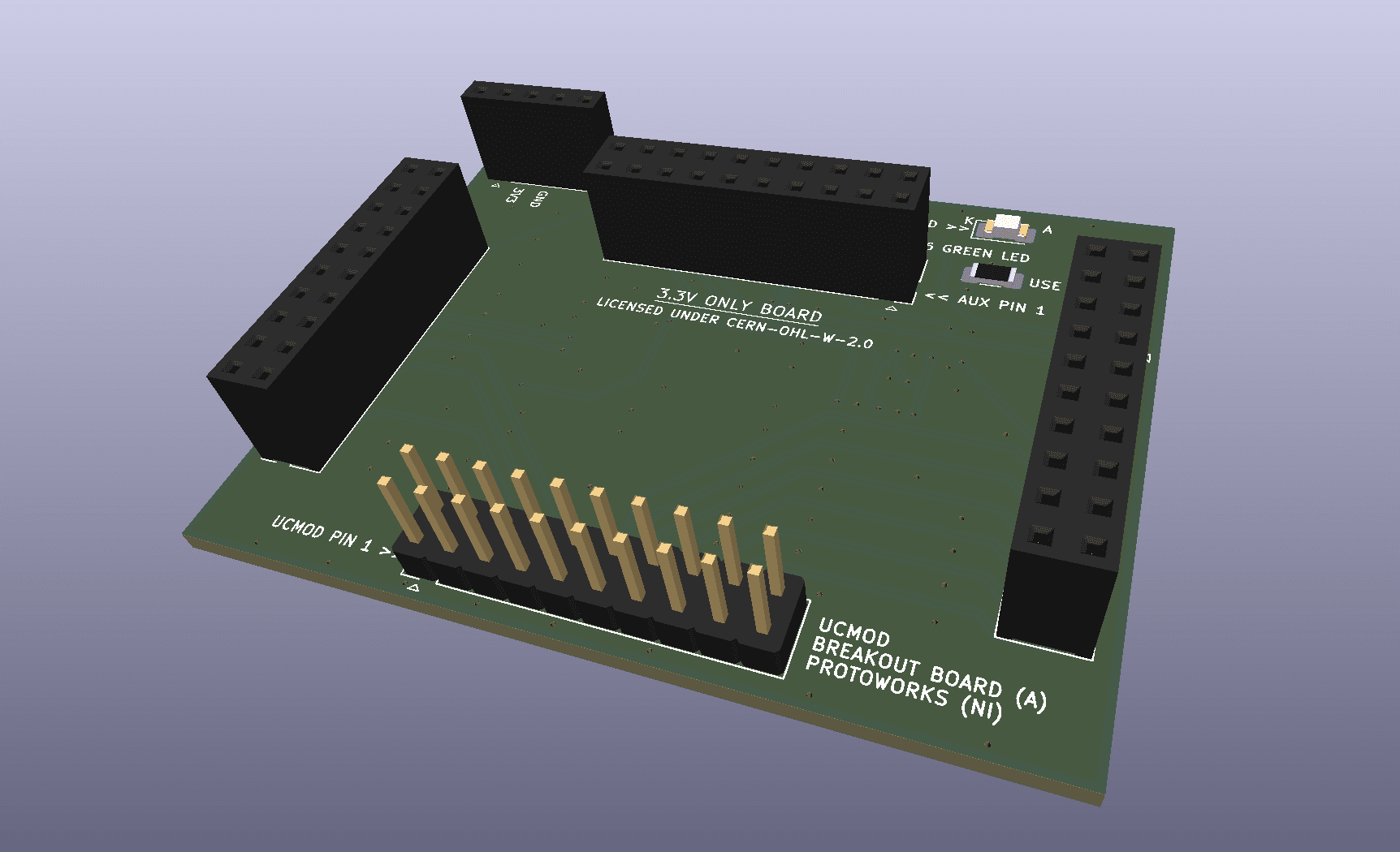 UCMOD Breakout Board PCB