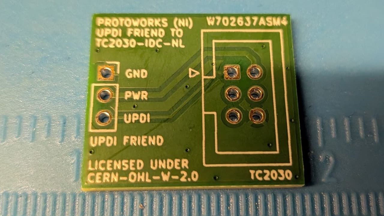 UPDI Friend to Tag Connect Board